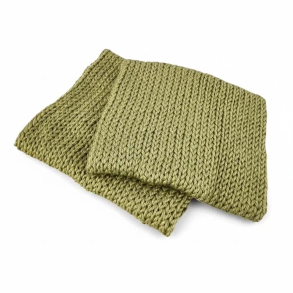 Dog Scarf and Human Hat - Matching Set (2 pieces) Hand Knit Handmade Knitted